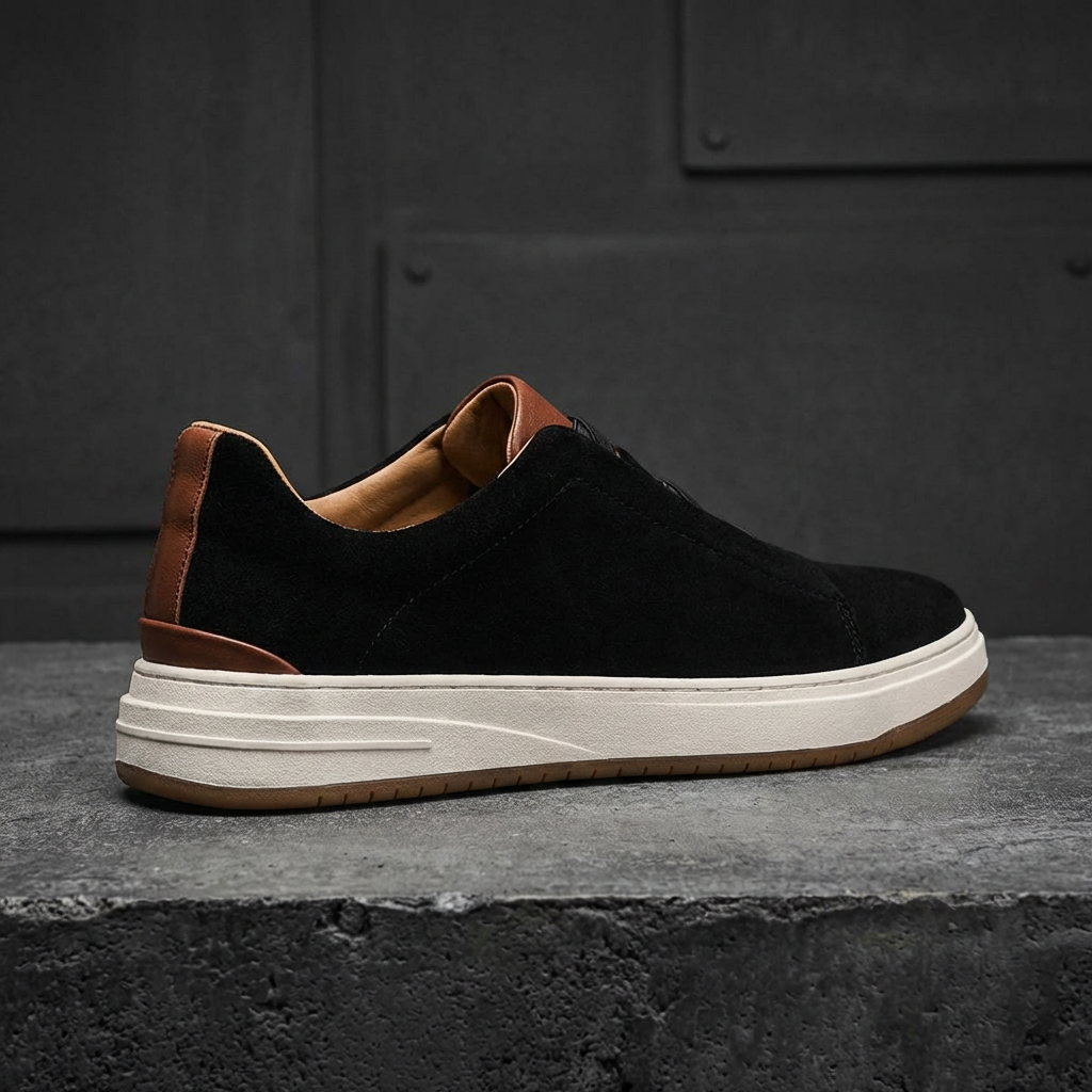 MEN’S SNEAKERS | SLIP-ON | ELASTIC PANEL | LOW-TOP CASUAL