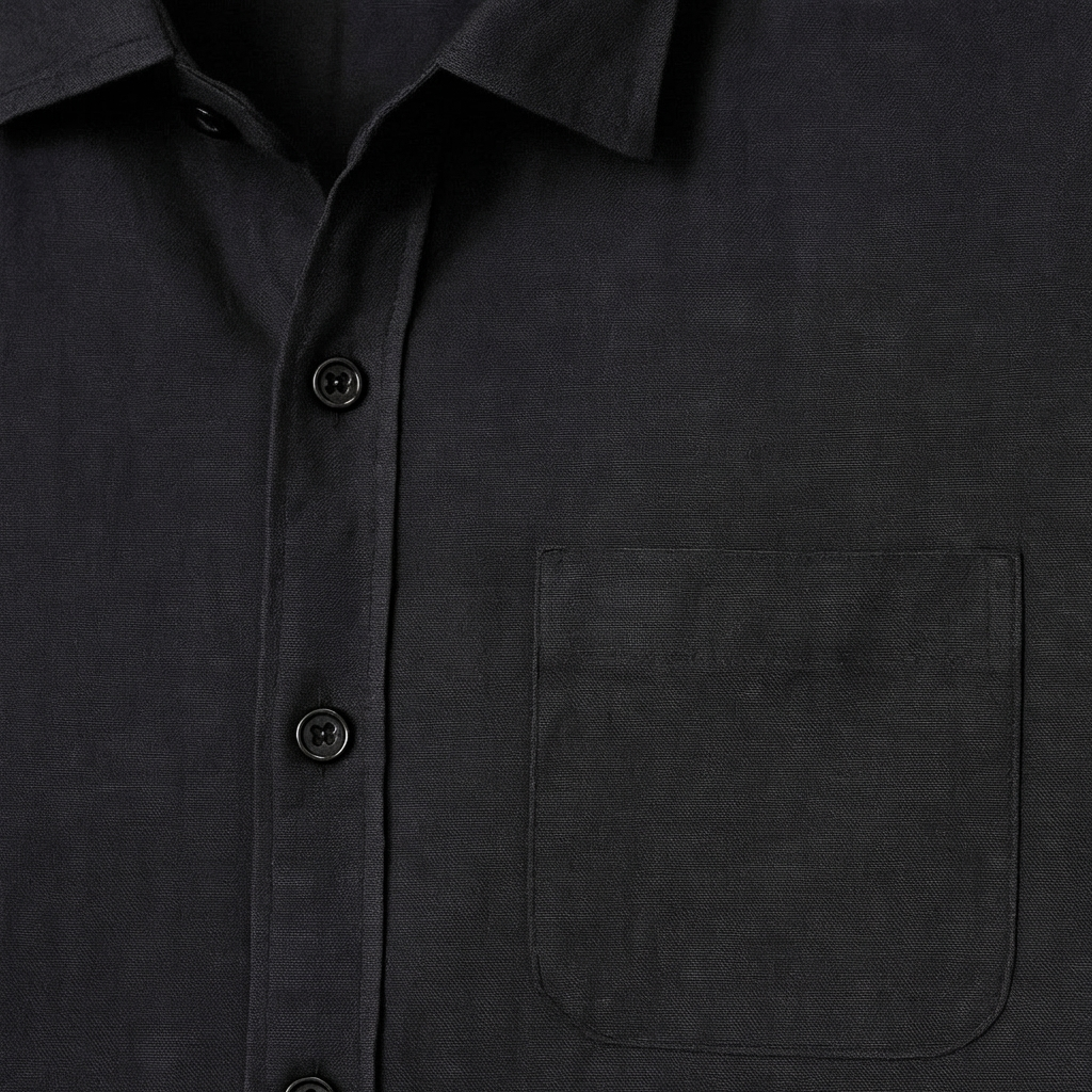 Men’s Button-Front Short-Sleeve Shirt | Chest Pocket