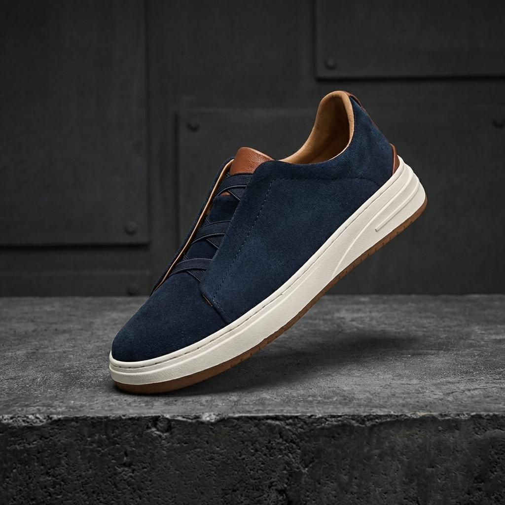 MEN’S SNEAKERS | SLIP-ON | ELASTIC PANEL | LOW-TOP CASUAL
