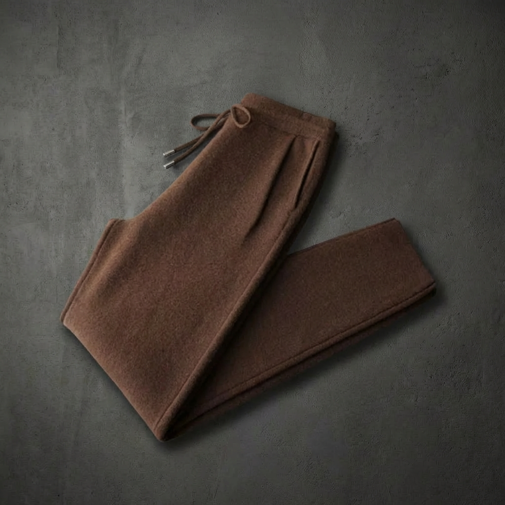 MEN’S TROUSERS | CASHMERE | DRAWSTRING | LEISURE | RELAXED FIT