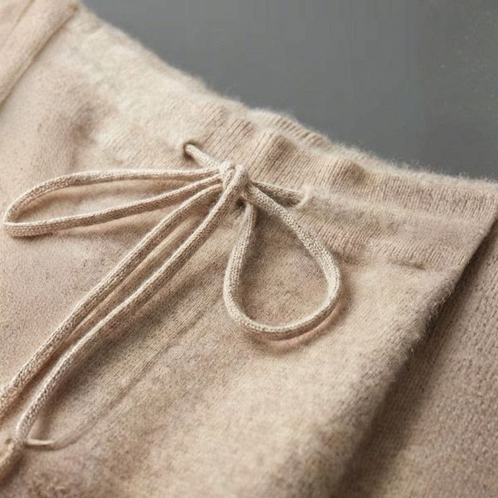 MEN’S TROUSERS | CASHMERE | DRAWSTRING | LEISURE | RELAXED FIT